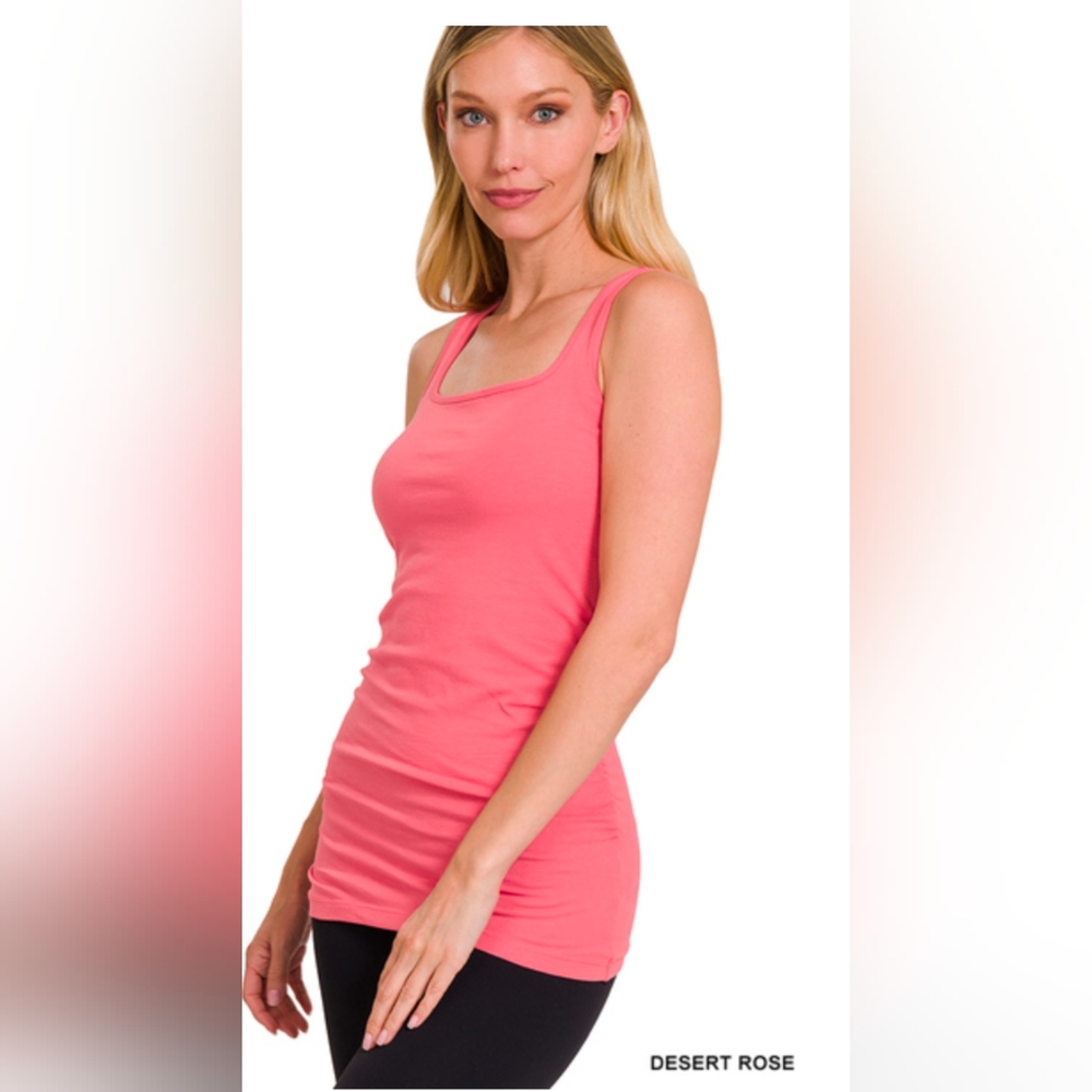 Zenana Side Ruched Tank Top